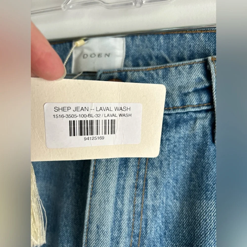 NWT DÔEN Shep Jeans | 90s Straight Leg Organic Cotton Denim Sz 32 - Picture 6 of 10